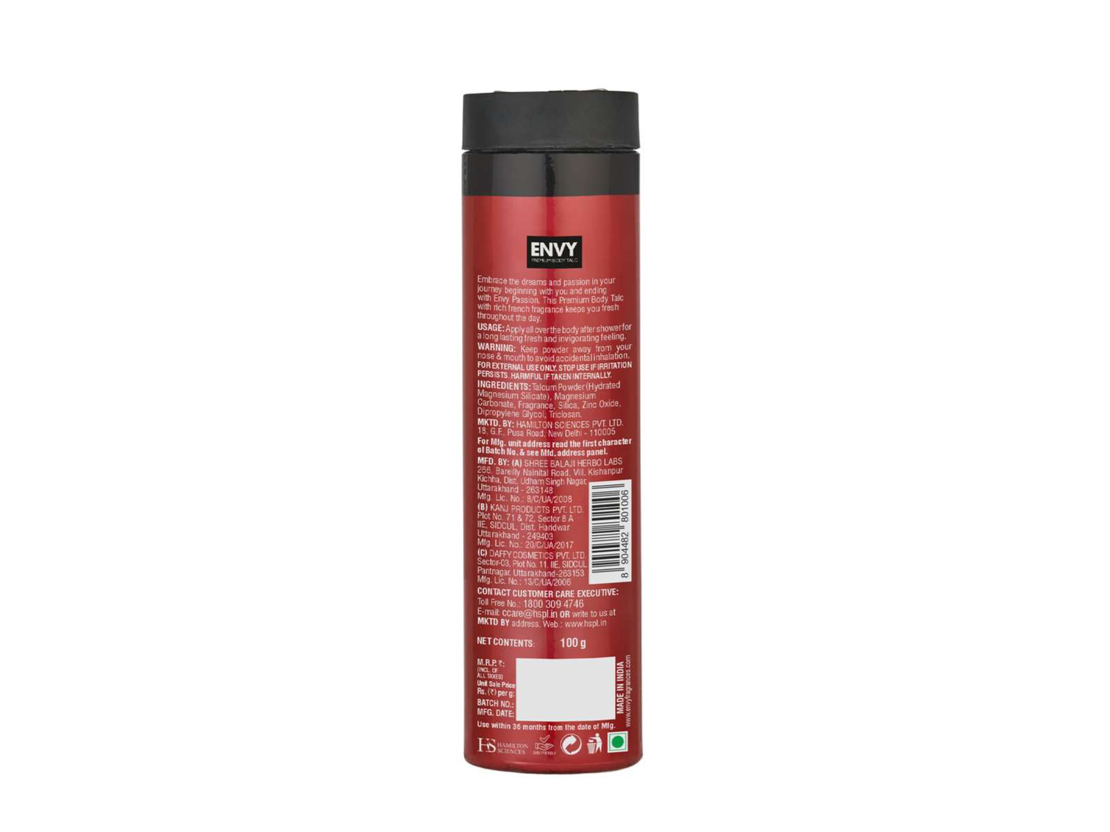 ENVY Passion Talcum For Men - 100g view 2
