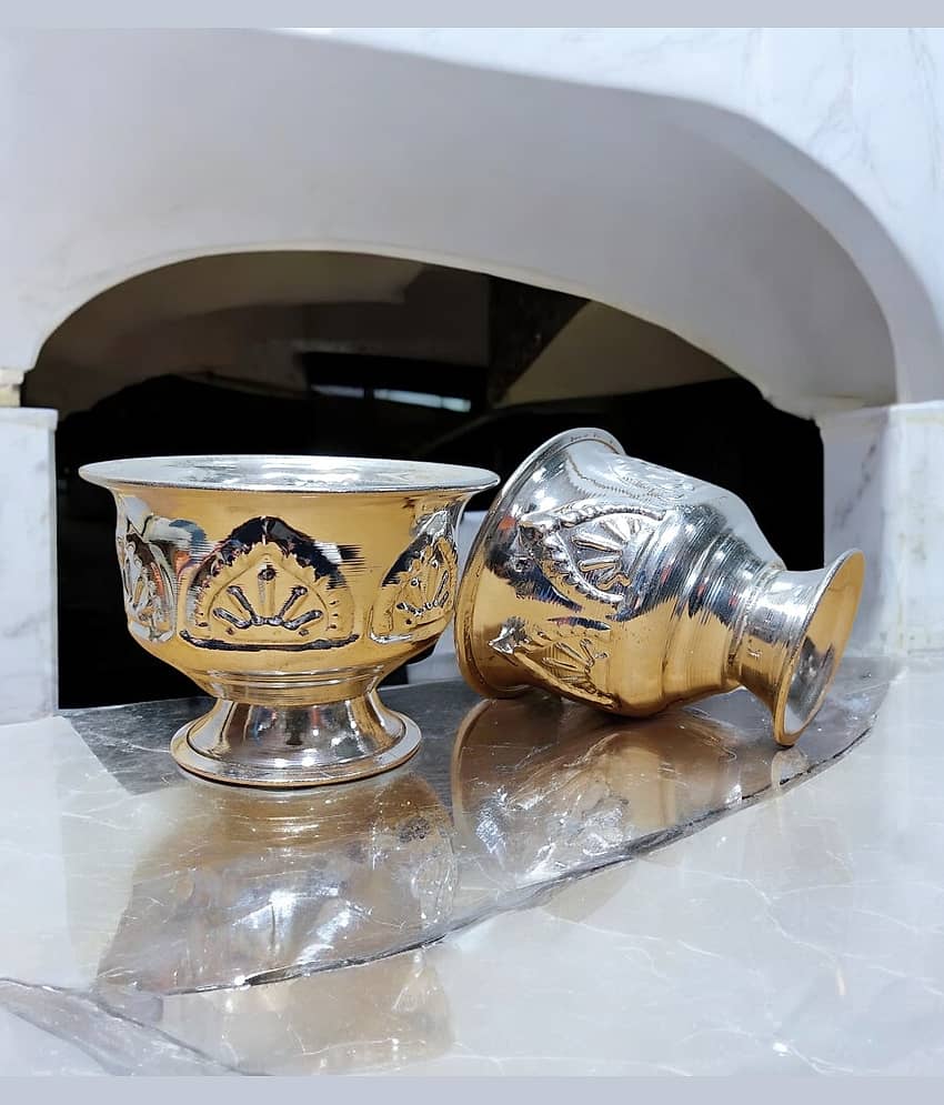 Sigaram Brass 2.5 Inch Kum Kum Bharani Cup For Home Poja decore K4559 view 2