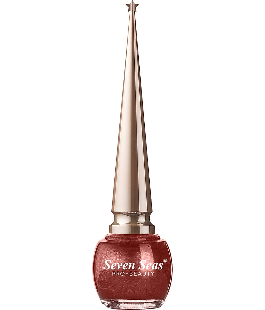 Seven Seas Water Proof | Smudge Proof | Long Lasting Liquid Color Eyeliner(Dark Blue,5ML) view 2