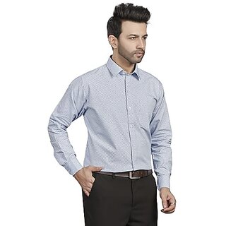 DUKUL Men's Long Sleeve Formal Dobby Shirt | Regular Fit | Stylish & Comfortable | Soft Cotton | Machine Washable | Perfect for Business & Office view 2