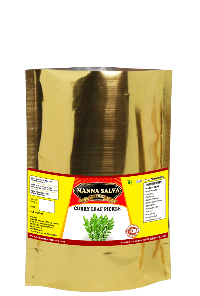 Manna Salva Pickles- Curry Leaf Pickle - Veg Pickle view 2