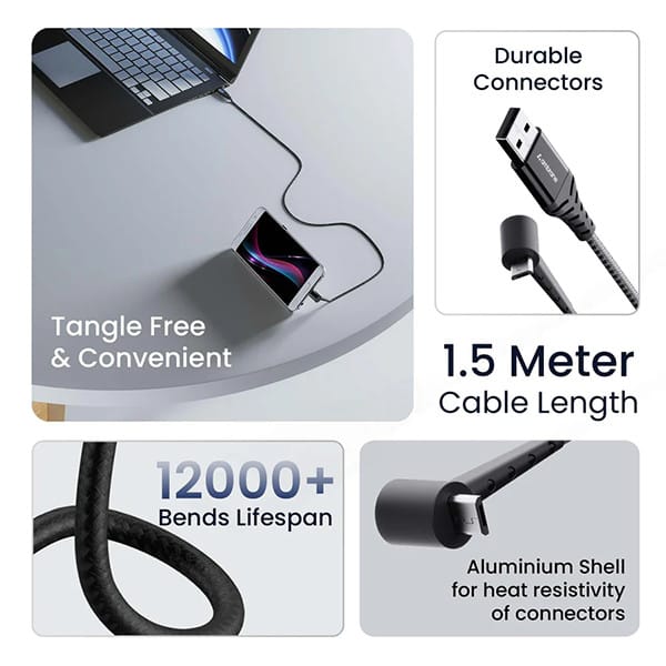 Ambrane Standing Micro USB Cable view 2