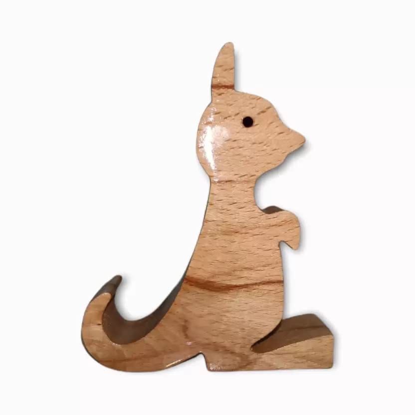 Brotherskart Wooden Smartphone Desk Holder Compatible with iPhone & Android Phone | Lightweight, Easy to Assemble & Carry view 2