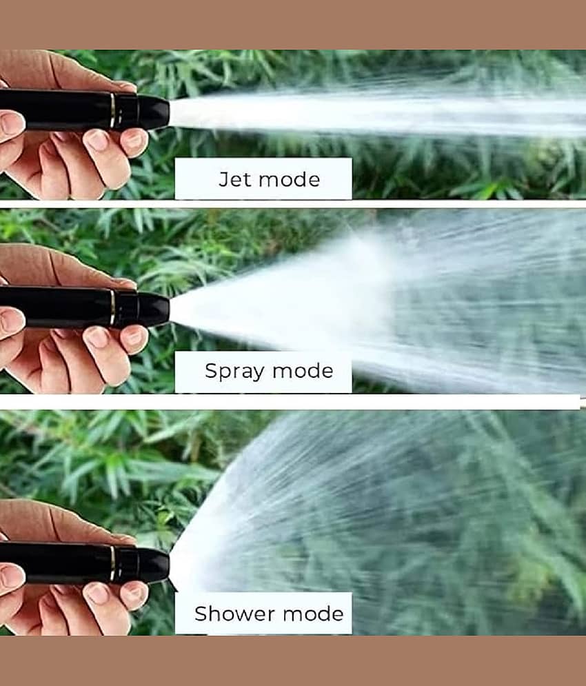 Spray Car Wash Water Gun, Car Wash Garden Watering Tool,Black High Pressure Nozzle 1pc view 2