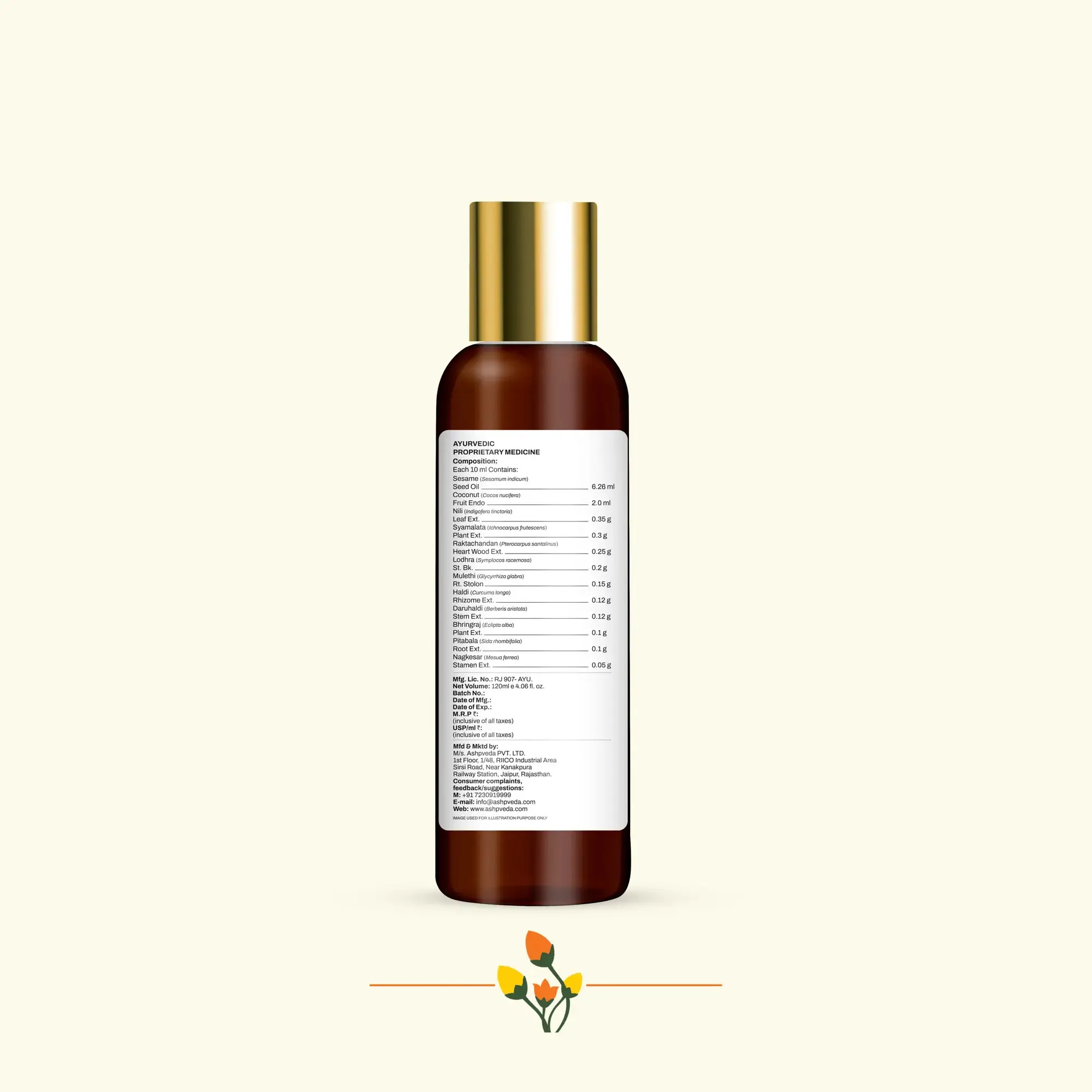 ashpveda Bhringraj Head Massage Oil view 2
