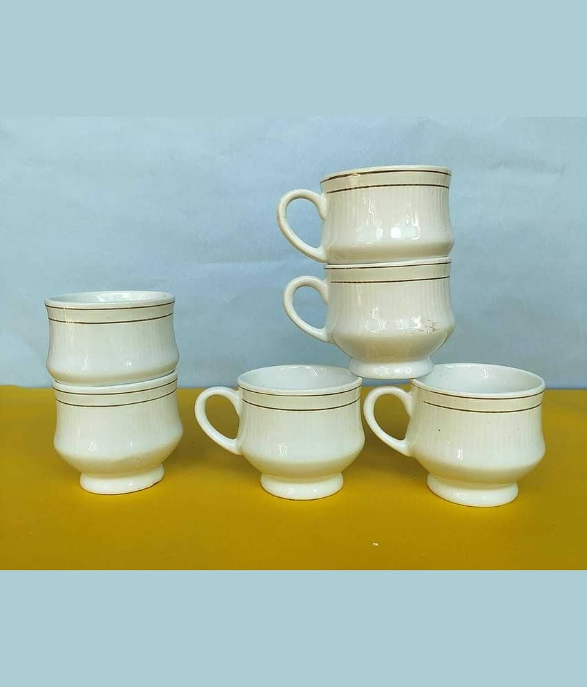 Love Unlimited Solid Bone China Tea Cup 150 ml ( Pack of 6 ) view 2