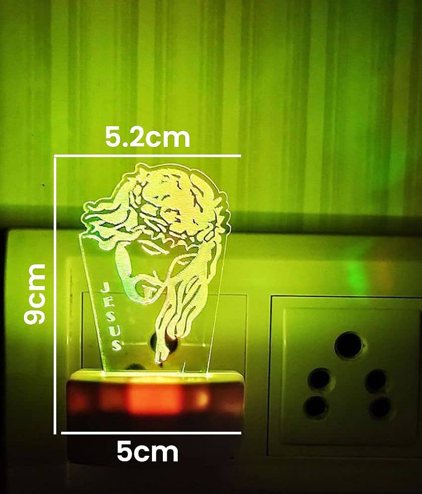 DIONA Night Lamp Jesus Christ Christian Lord 3D Illusion Color Changing Light view 2