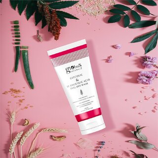 Globus Naturals Glycolic & 1% Salicylic Acid Anti Acne Peel Off Mask, For Oily & Acne Prone Skin, Natural & Ayurvedic Formula, Chemical Free, Cruelty Free, 100 gms view 2