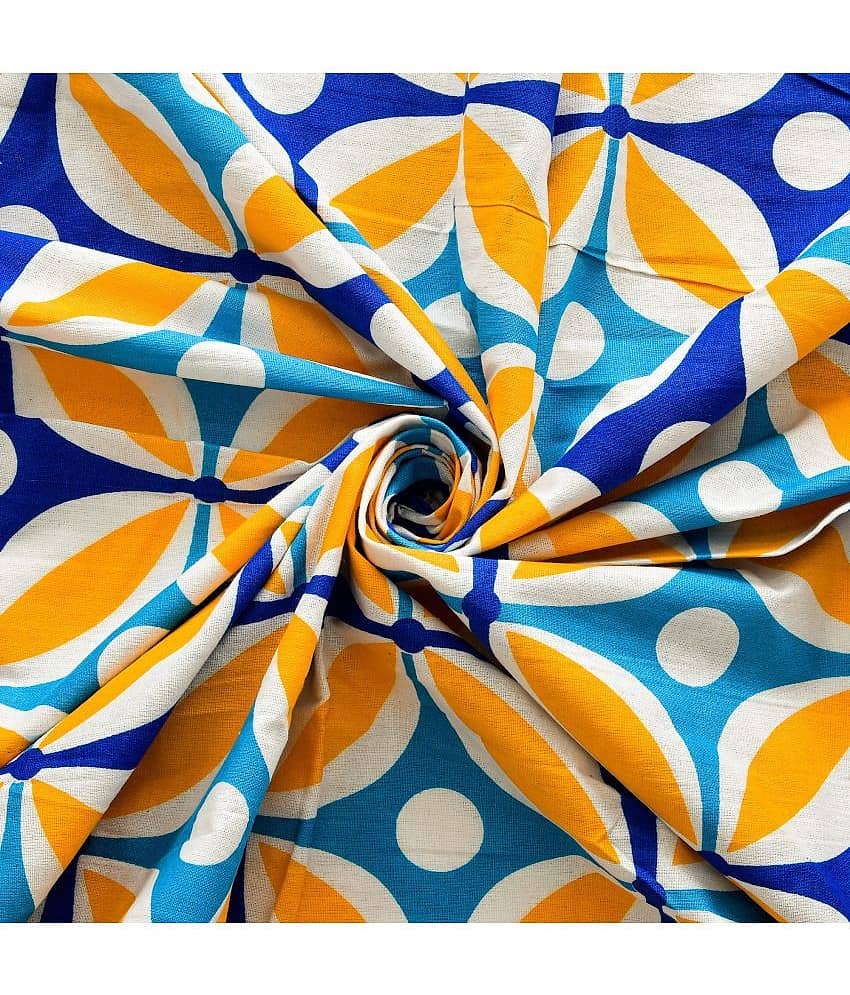 Cosito Cotton 1 Double Bedsheet with 2 Pillow Covers ( Multicolor ) view 2