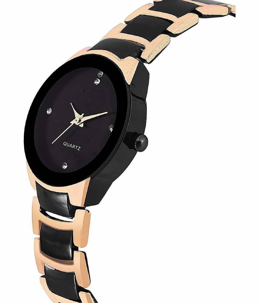 Trex Black Stainless Steel Analog Womens Watch view 2