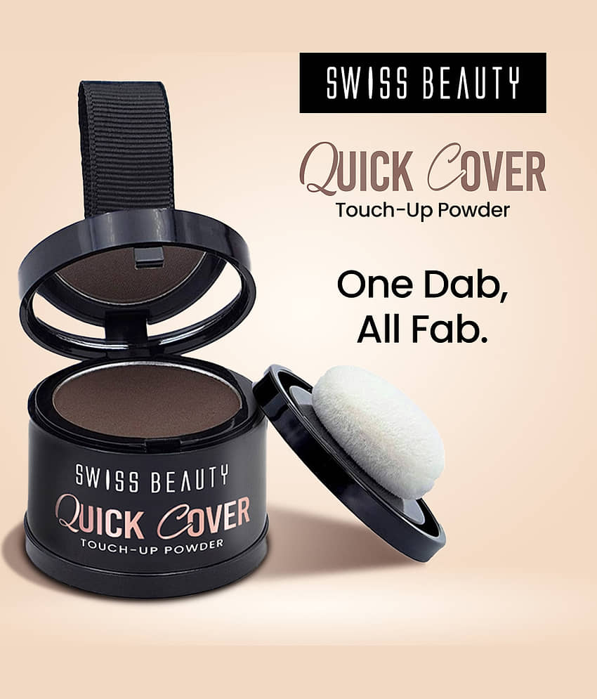 Swiss Beauty Quick Cover Touch-Up Powder , 4 g , Mocha Brown view 2