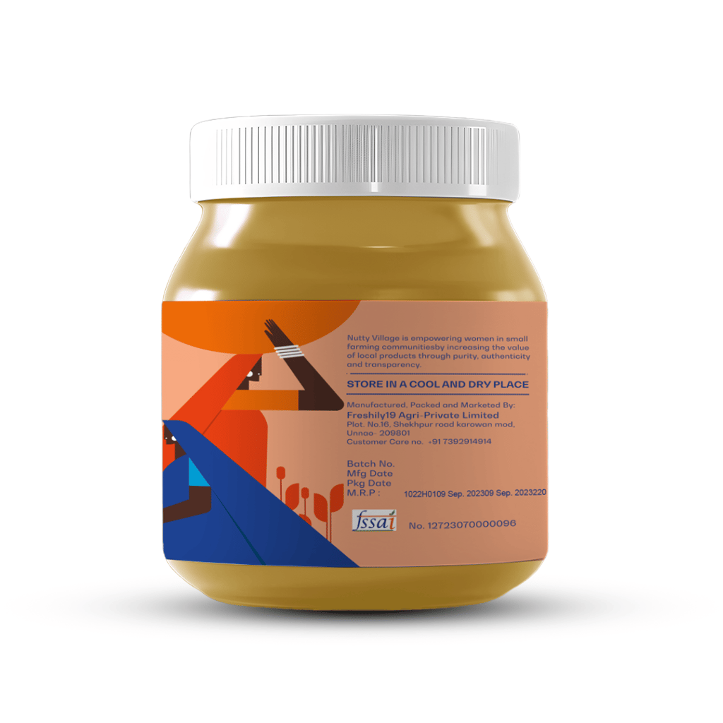 Nutty Village Sweetened with Jaggery Peanut Butter (100% Natural)300 g (pack of 1) view 2