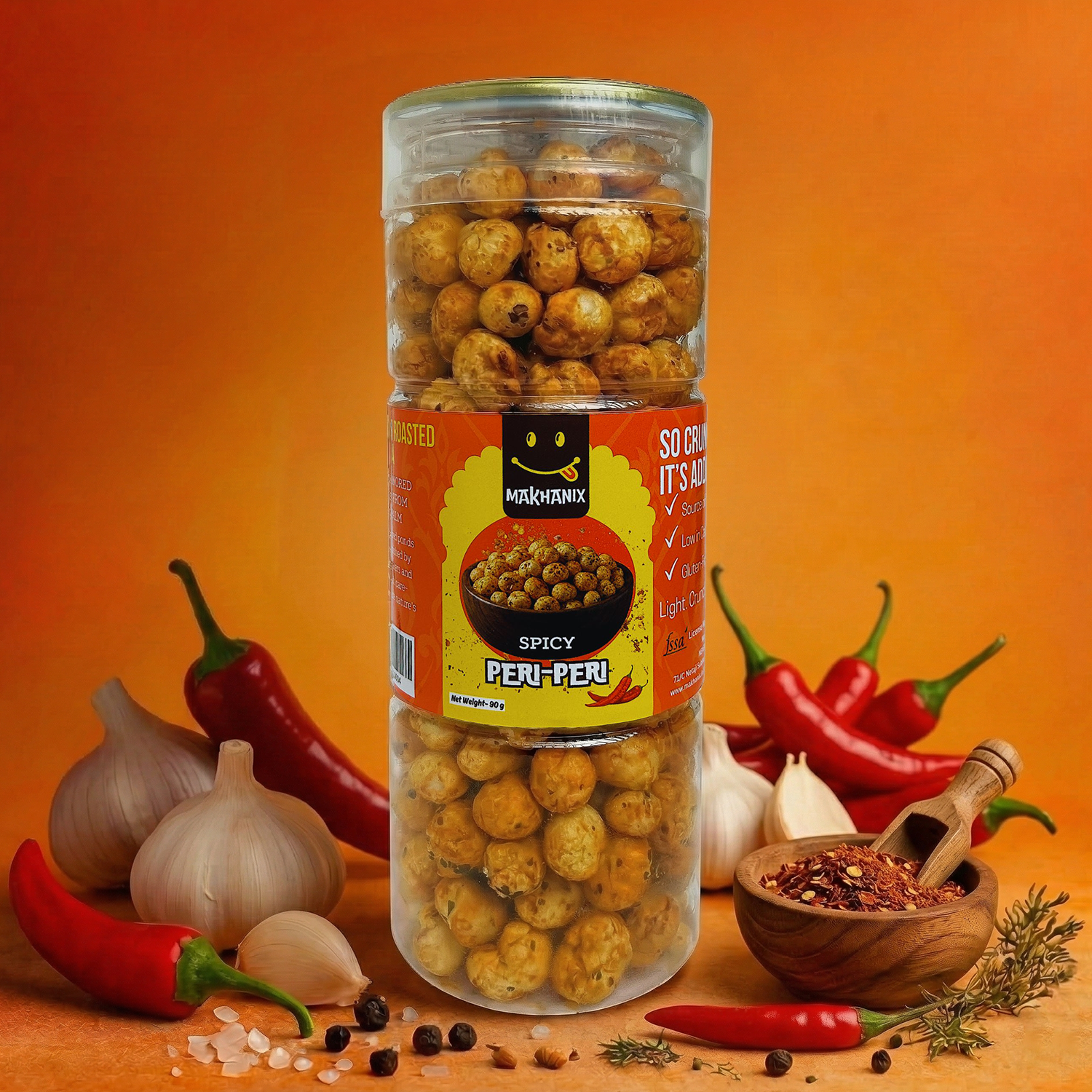 Peri Peri Flavoured Makhana (90g)