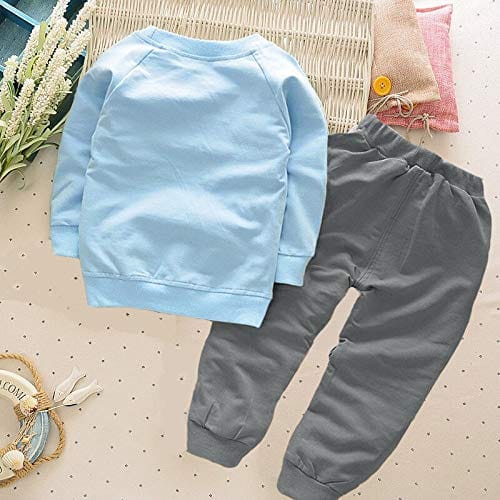 Baby Boys' Elephant Print Long Sleeve T-Shirt and Pants Set view 2