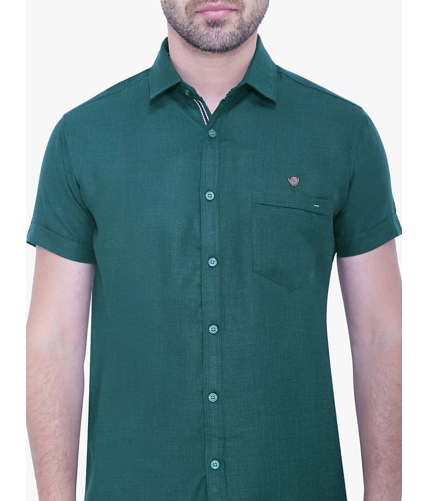 Kuons Avenue - Pink Linen Slim Fit Men's Casual Shirt ( Pack of 1 ) view 2