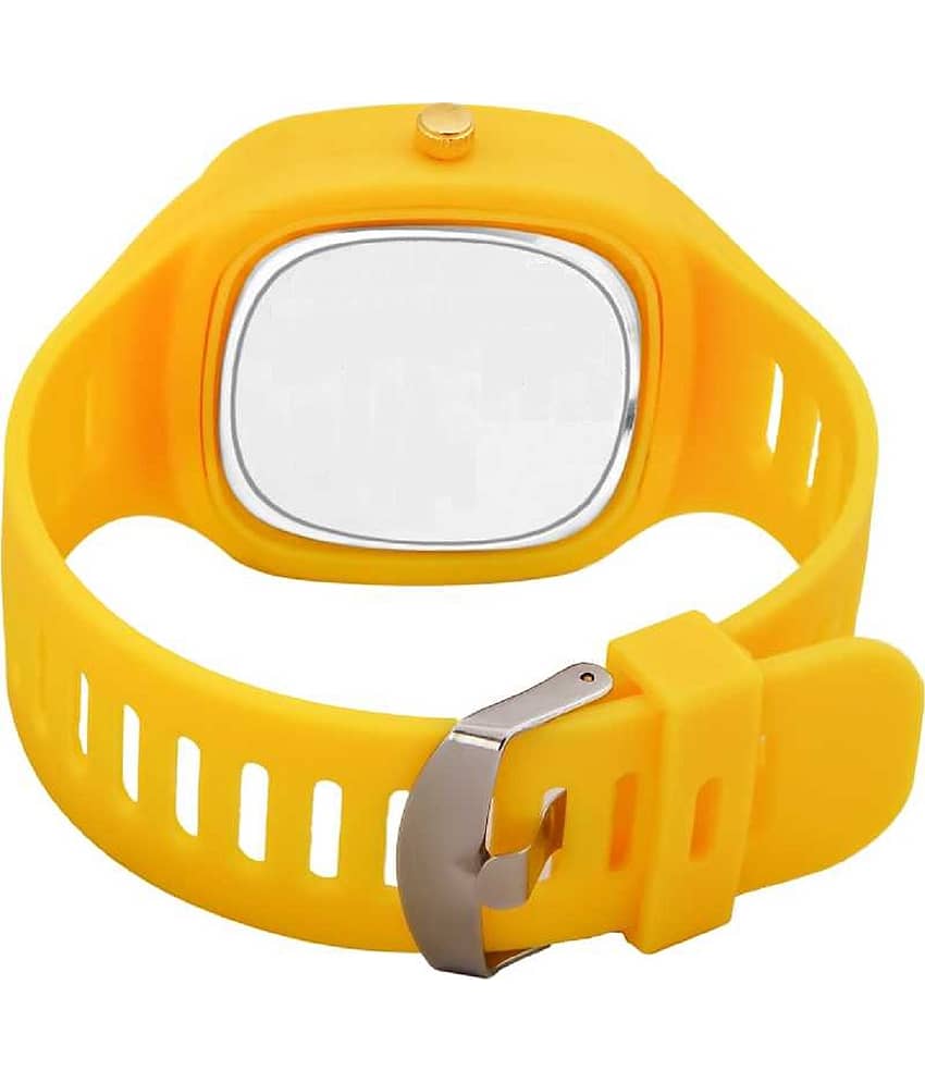 Hala - Yellow Silicon Analog Men's Watch view 2