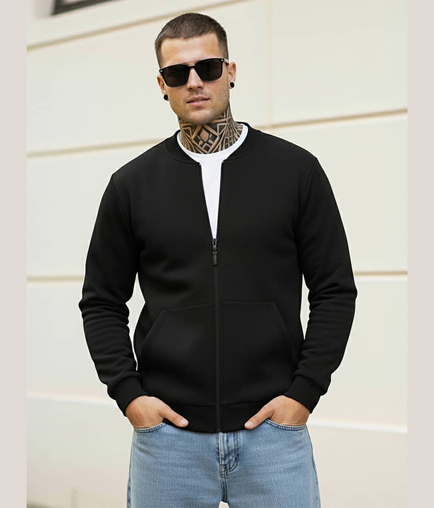 Leotude Fleece Men's Casual Jacket - Black ( Pack of 1 ) view 2