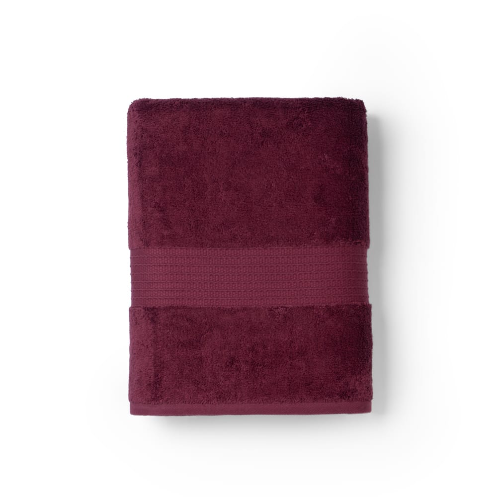 Feather & Spun Organic Cotton Bath Towel | Lavender Fragrance | GOTS Certified | Anti Microbial | Fade Resistant | Double Needle Stitch | 650 GSM | 76 cms x 137 cms view 2