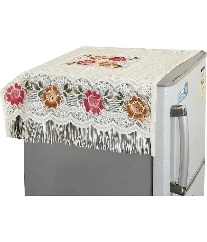 Crosmo Polyester Floral Fridge Mat & Cover ( 99 53 ) Pack of 7 - Multicolor view 2