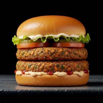 Crispy Veg Double Patty Burger