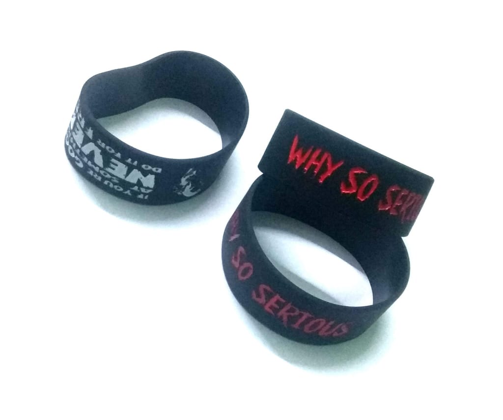 Nawani Why So Serious Silicone Wrist Band - Set of 3 view 2