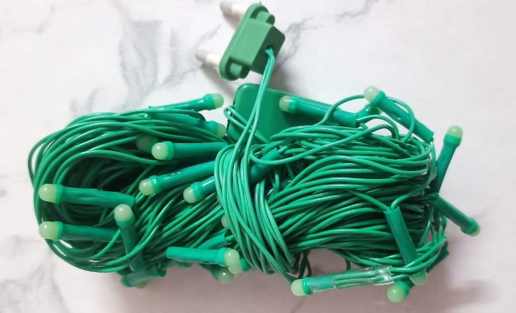 Green LED Lighting/Rice Lights/String Lights/Fairy Lights with Constant Function, 9.9 Meter Length & 42 LED Bulbs view 2