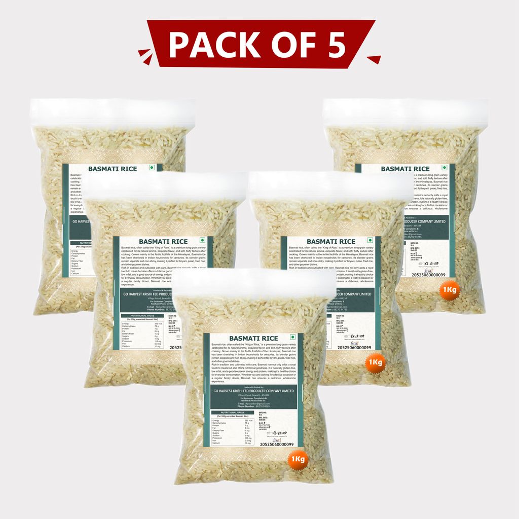 Basamti Rice - 1 kg (pack of 5) view 2