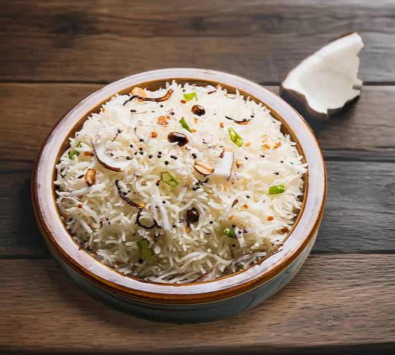 Coconut Rice+ poriyal