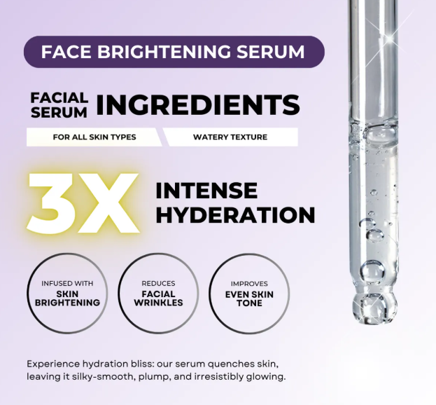 Kuuard Face Brightening Serum | Treats Uneven Skin Tone with Advanced Glowing Formula & Improves Skin Texture | Alpha Arbutin & Probiotics view 2