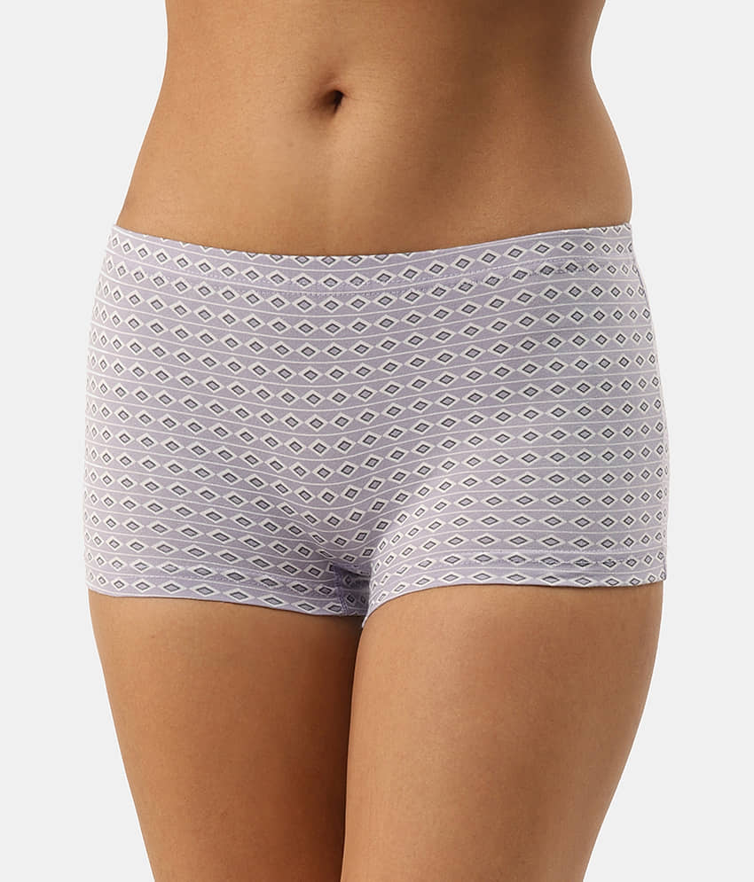 Leading Lady Pack of 3 Cotton Women's Boy Shorts ( Multi Color ) view 2