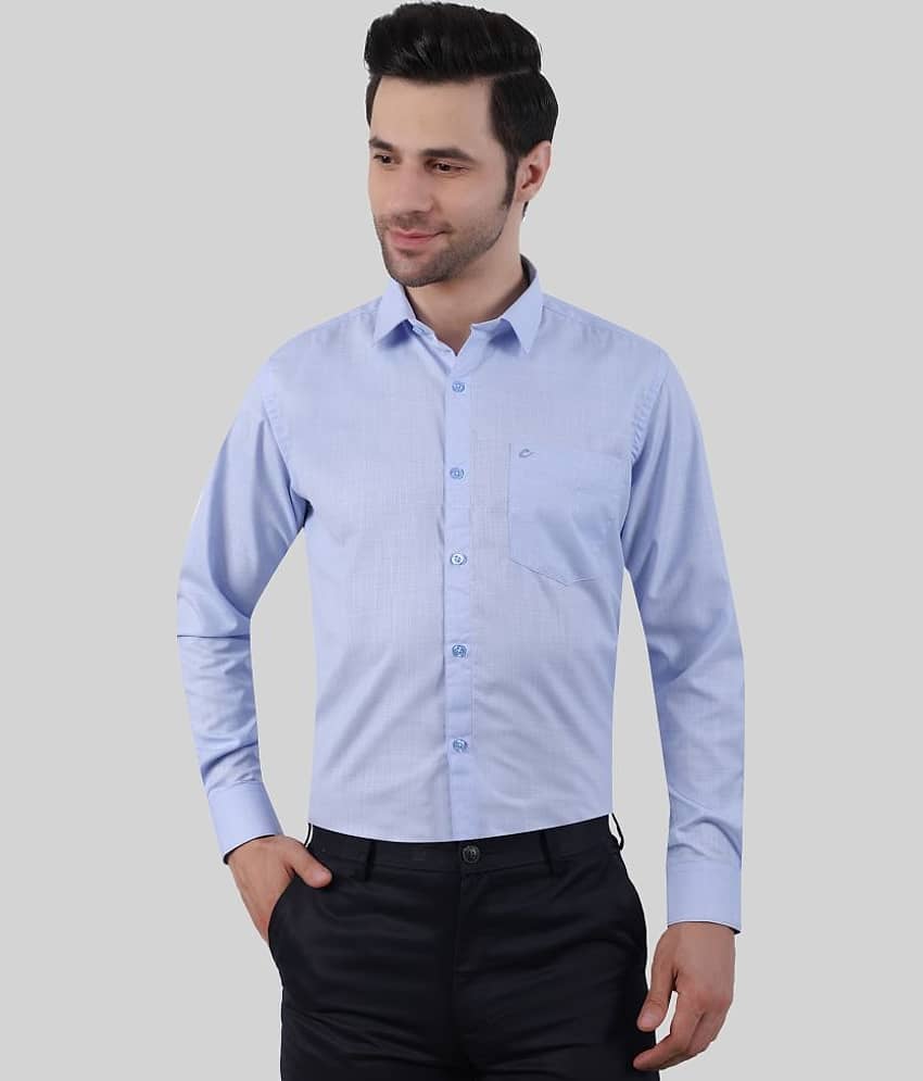 Comey Cotton Blend Regular Fit Full Sleeves Men's Formal Shirt - Brown ( Pack of 1 ) view 2
