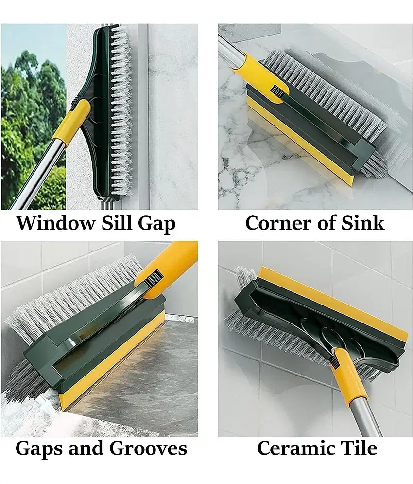 Bathroom Cleaning Brush 2 in 1 Floor Scrub Brush view 2
