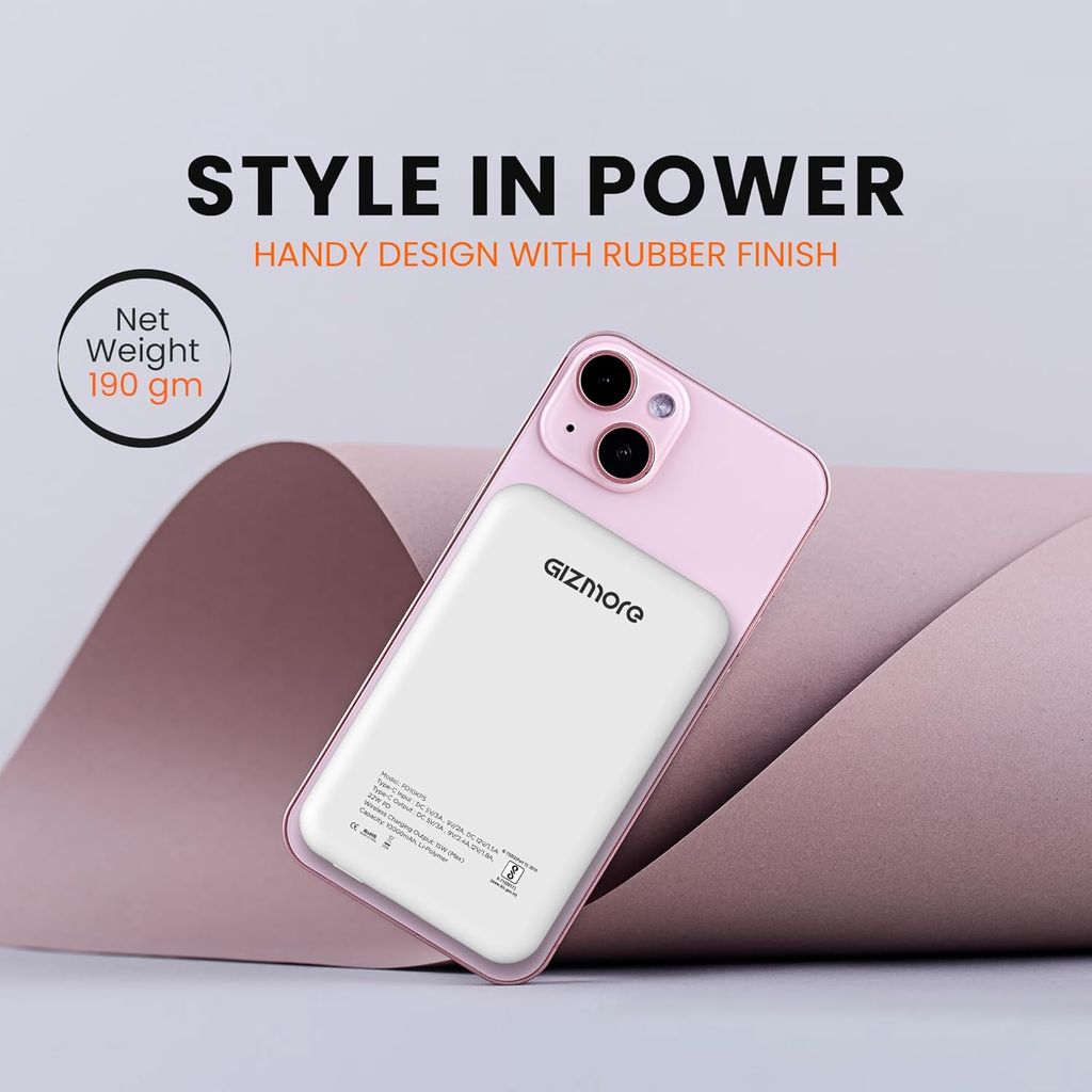 GIZMORE iMAG Power 10000mAh 15W Compatible with MagSafe Cover view 2