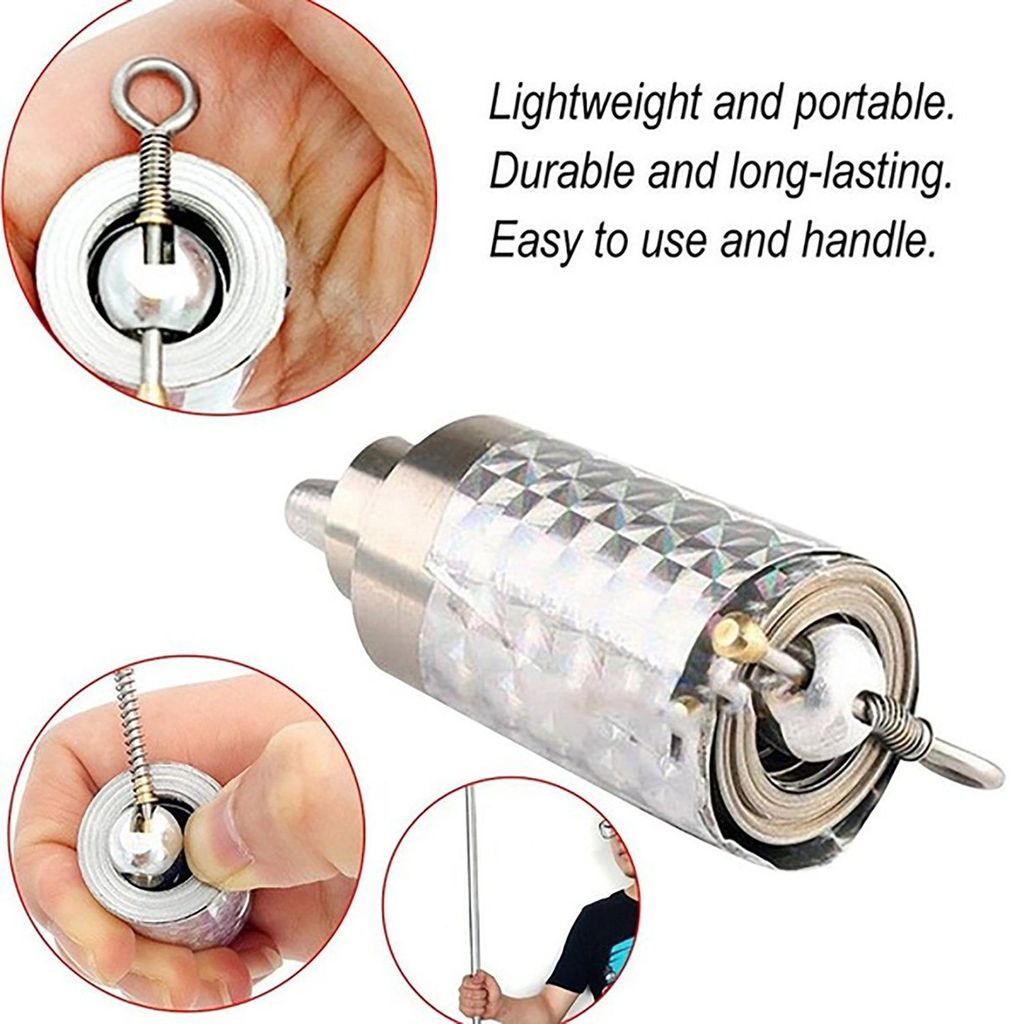 Magic Toy Metal High Elasticity Steel Silver Appearing Cane Magic Toy Magic Steel view 2