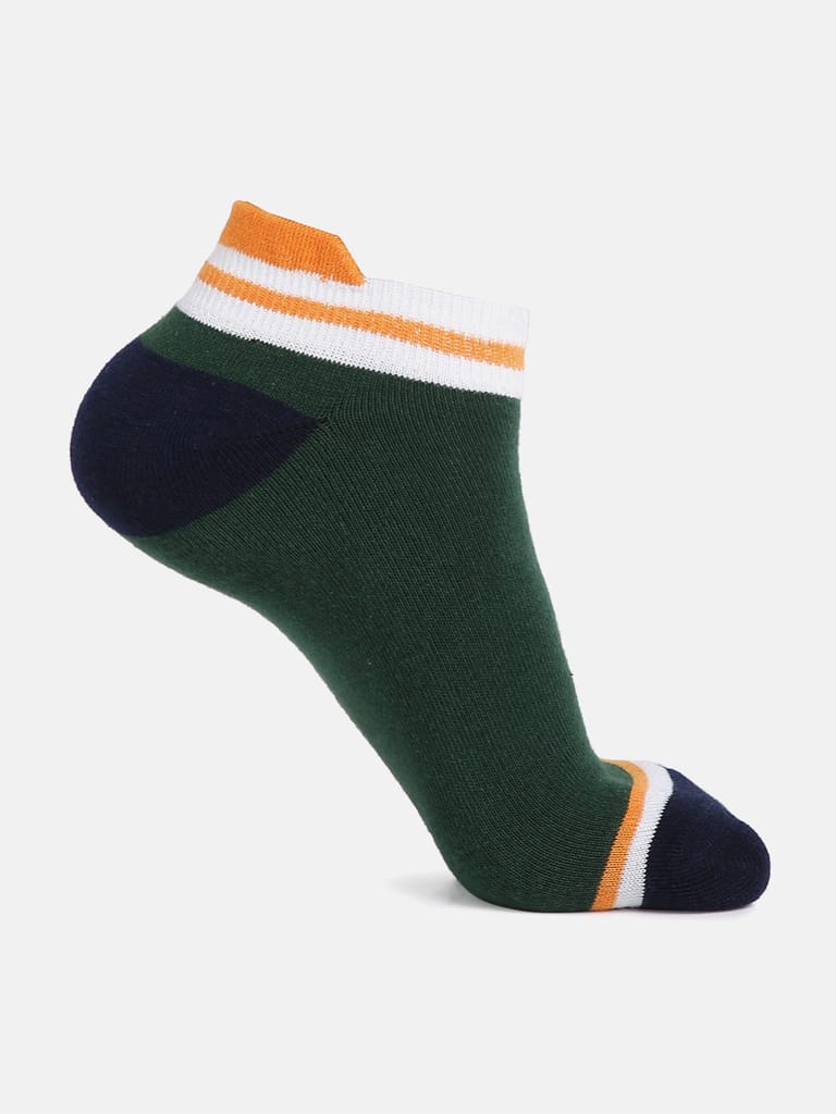 Kolor Fusion Men & Women Colourful Ankle Length Premium Cotton Socks (Pack of 5) view 2