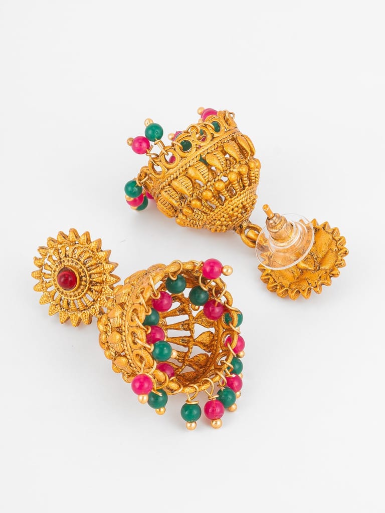 Morison Golden Fan Earrings Artistic Flair with a Touch of Sophistication view 2