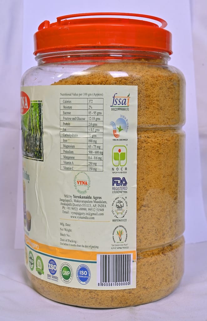 Organic Jaggery Powder - Vyna view 2