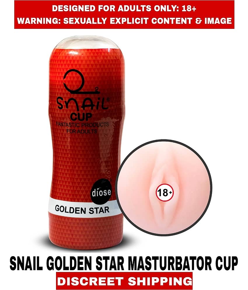 Sexual Wellness Men's Sex Toys Snail Golden Star Pussy Masturbator Cup Fleshtight For Men view 2