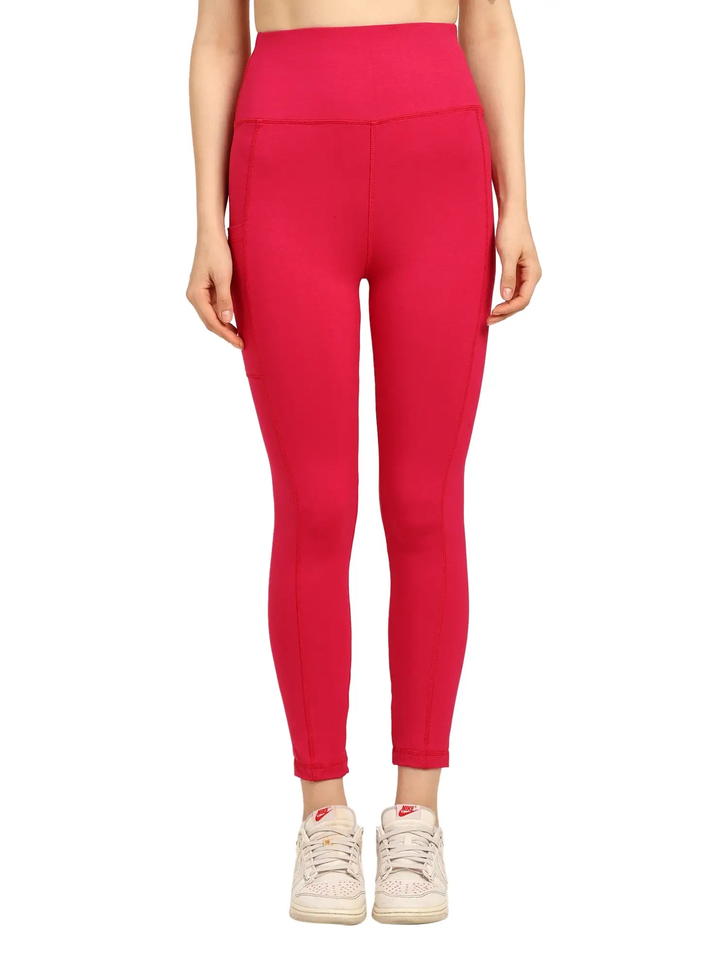 Women's High-Waist Bamboo Yoga Pants with Side Pocket view 2