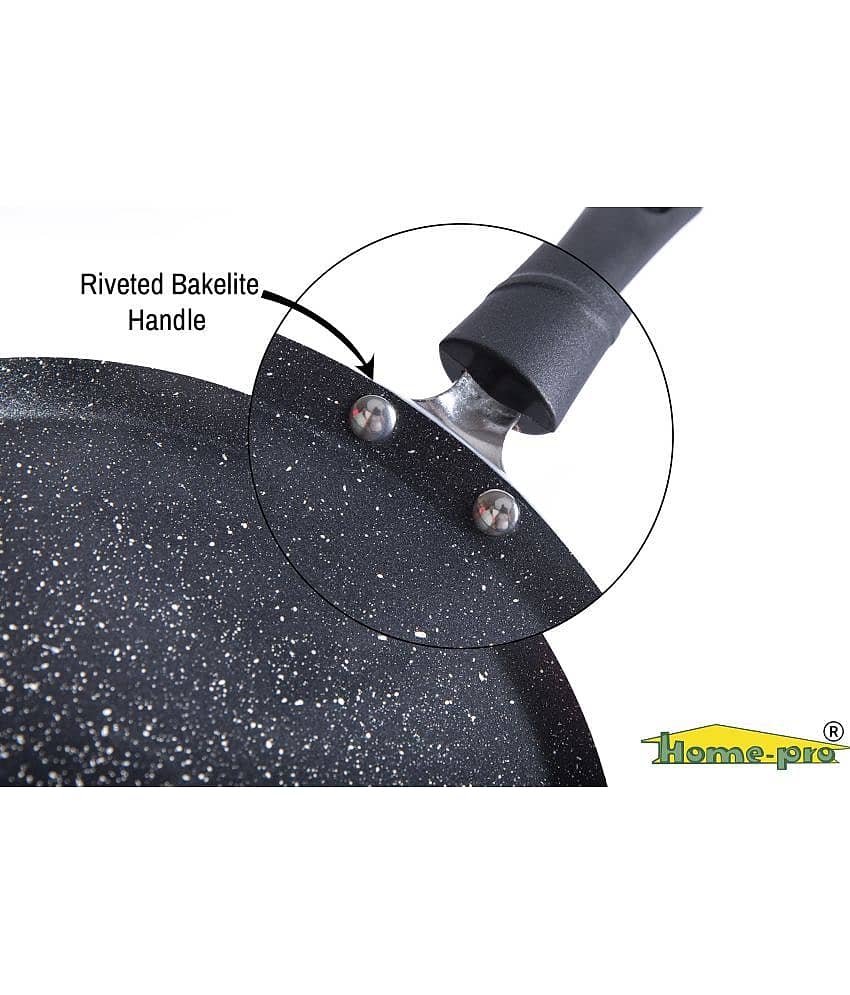 HomePro - Non-stick Premium Dosa Tawa, , 3 Layer Coating, 3mm thick, 28cm Diameter, PFOA Free and food grade, Gas Stove and Induction compatible, Blue view 2