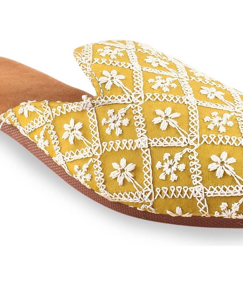 Apratim - Mustard Women's Mules view 2
