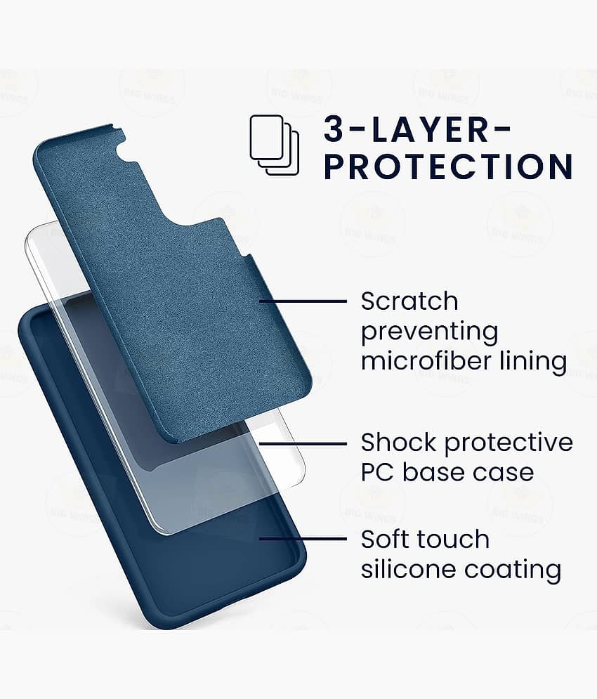 BIG WINGS Shock Proof Case Compatible For Silicon Samsung Galaxy S22 5G ( Pack of 1 ) view 2