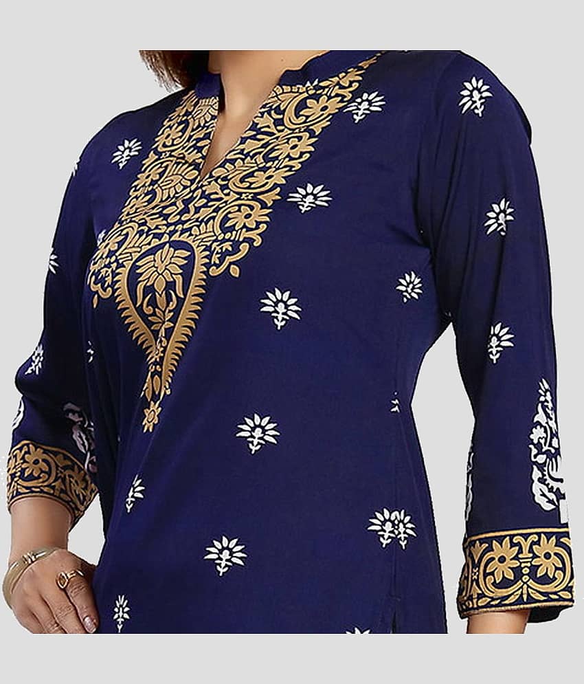 Meher Impex - Red Crepe Women's Tunic ( Pack of 1 ) view 2