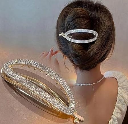 Elegant Rhinestone Hair Claw Clip view 2