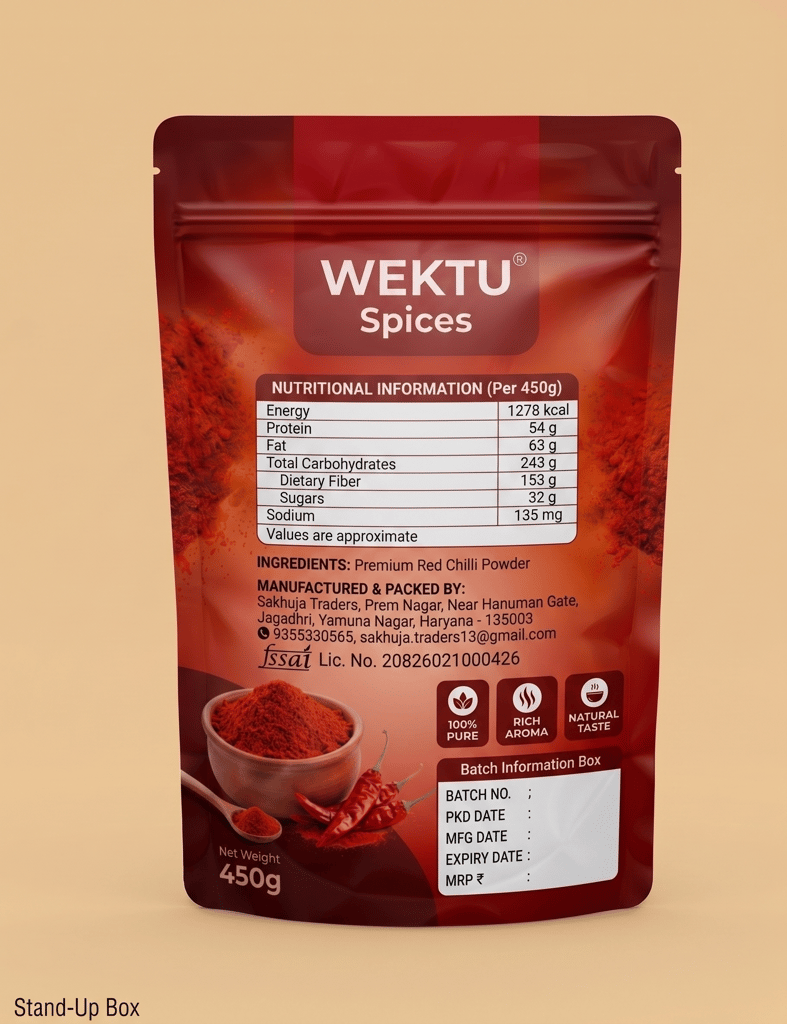 WEKTU Spices Lal Mirch Powder. view 2
