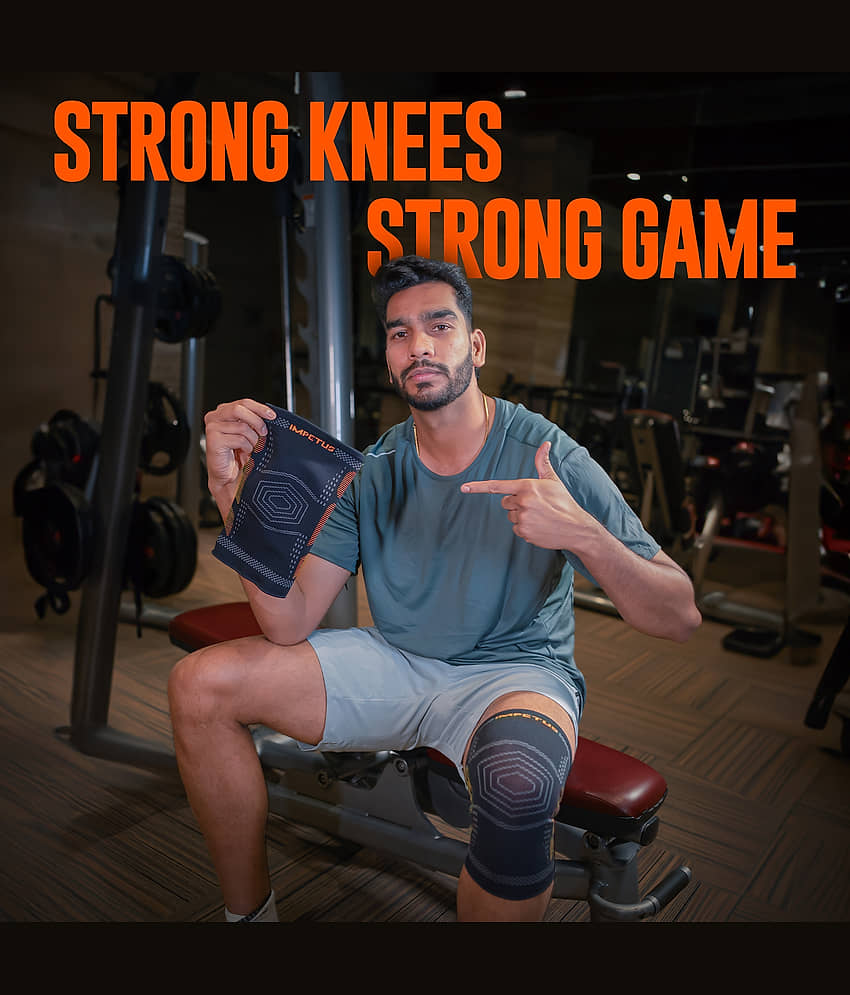 Impetus Black Knee Support ( Pack of 1 ) view 2