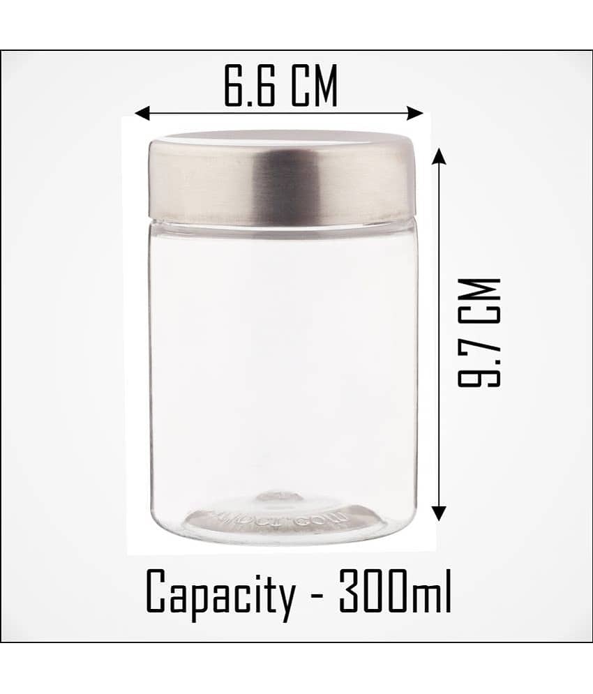 PearlPet 300ml,500ml,1400ml Plastic Transparent Multi-Purpose Container ( Set of 18 ) view 2