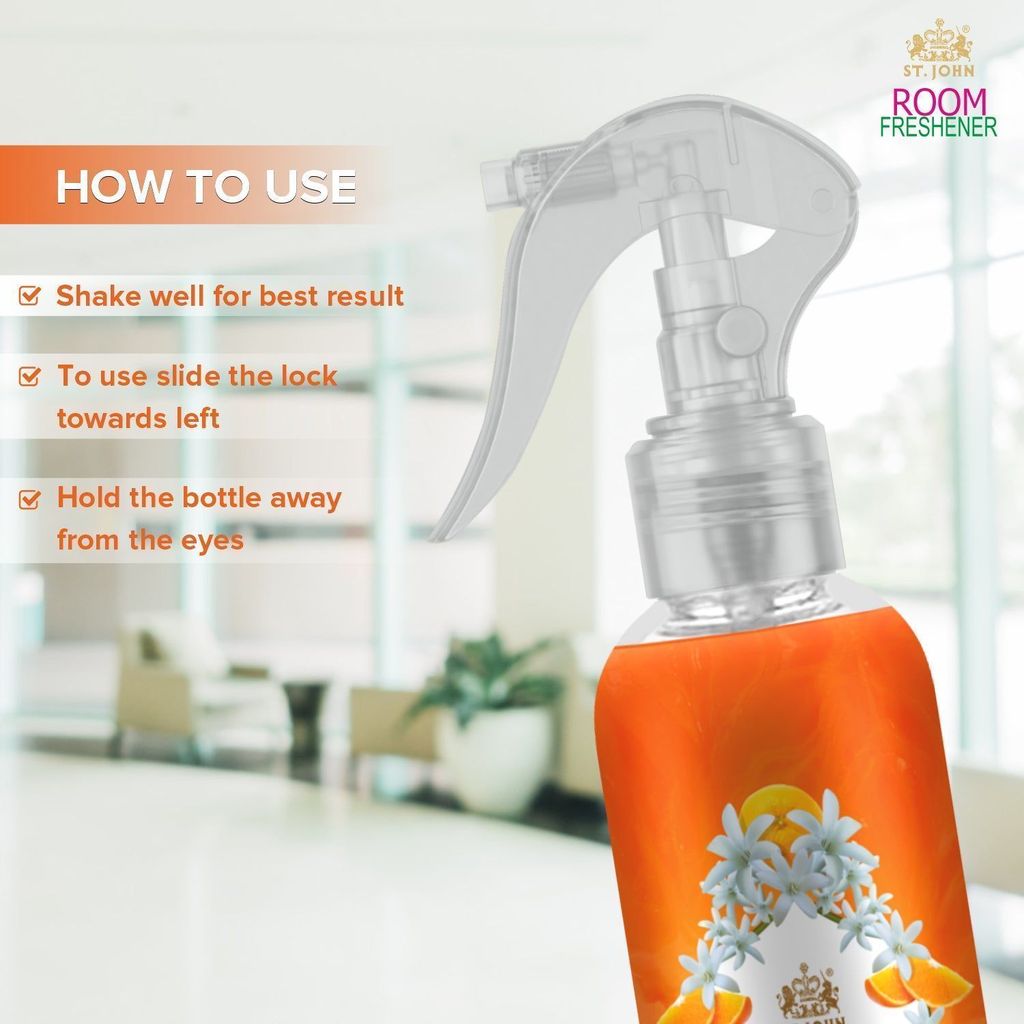 ST.JOHN Room Freshener Orange & Rajnigandha 250 ML view 2