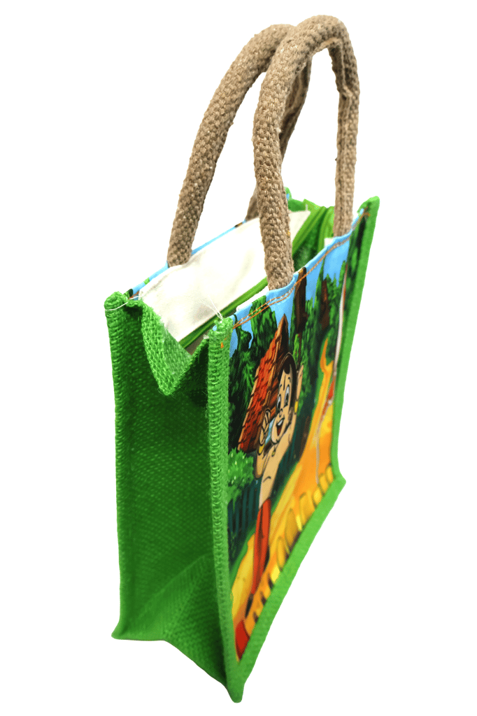 Chhota Bheem Printed Jute Lunch Bag view 2