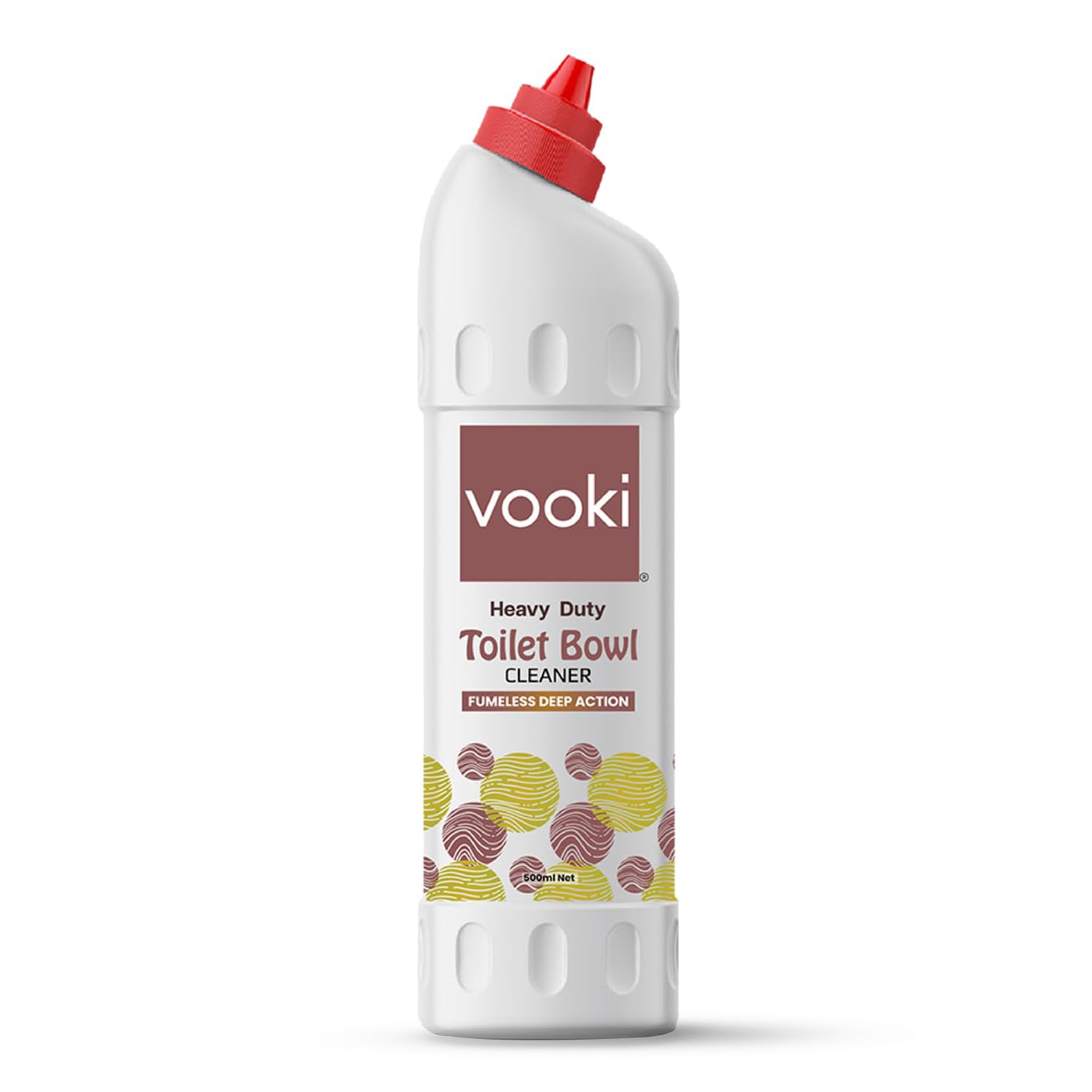 Vooki Heavy Duty Toilet Bowl Cleaner Fumeless Deep Action liquid - 500 ml (Pack of 1)